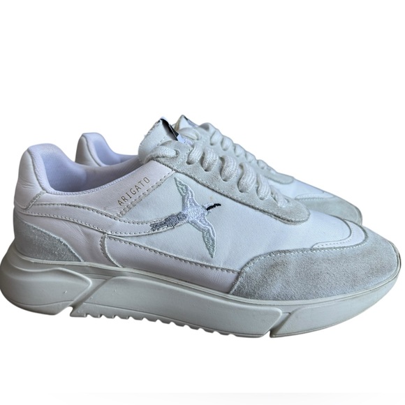 Axel Arigato White Genesis Stripe Bee Bird Sneakers Size 8.5 - Picture 3 of 15